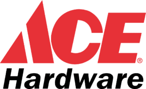Ace Hardware logo: "ACE" in large red letters above "Hardware" in black text.